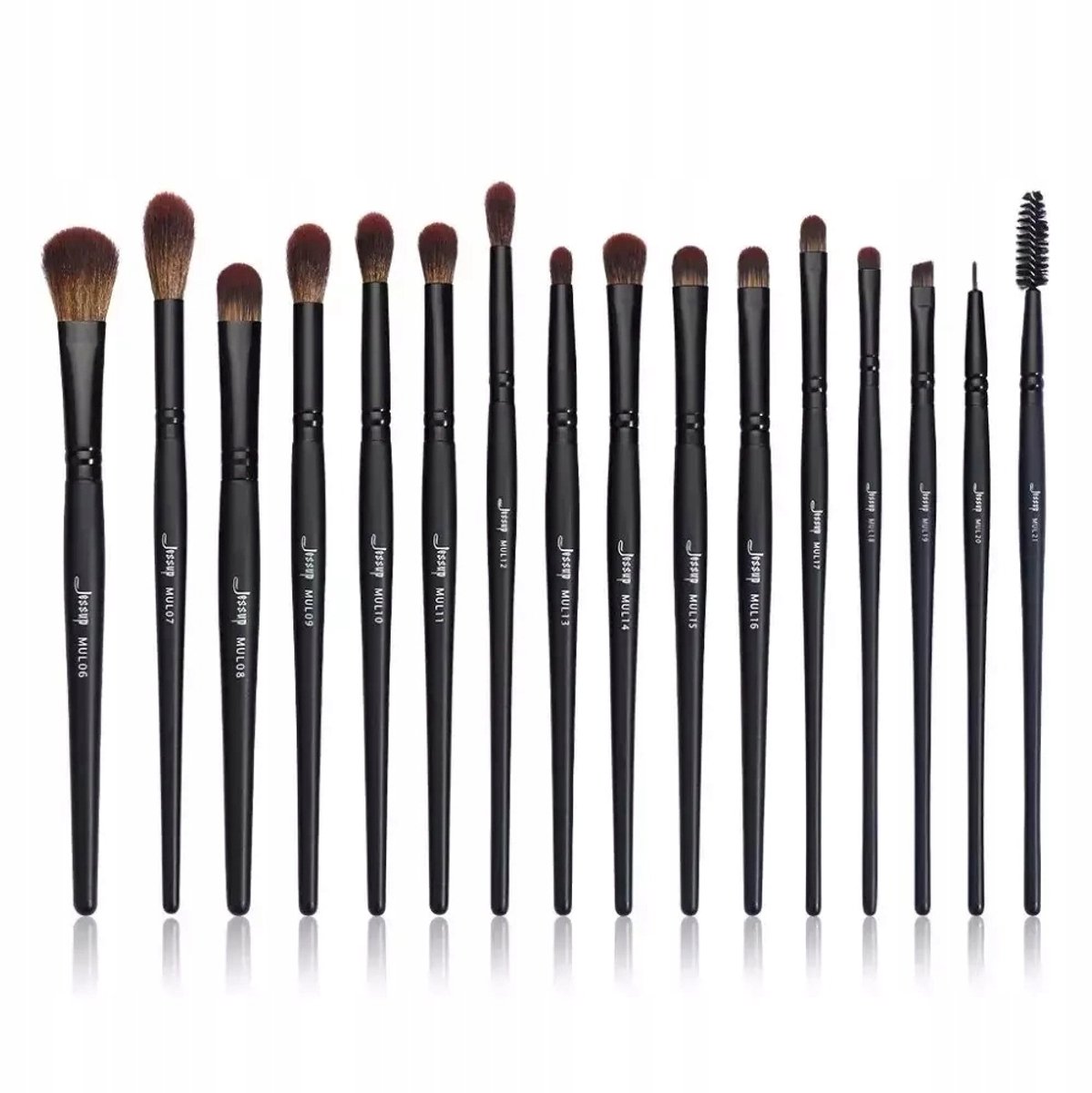 Jessup 16-delige Make-up Kwasten Set T272 Black Precision Collectie