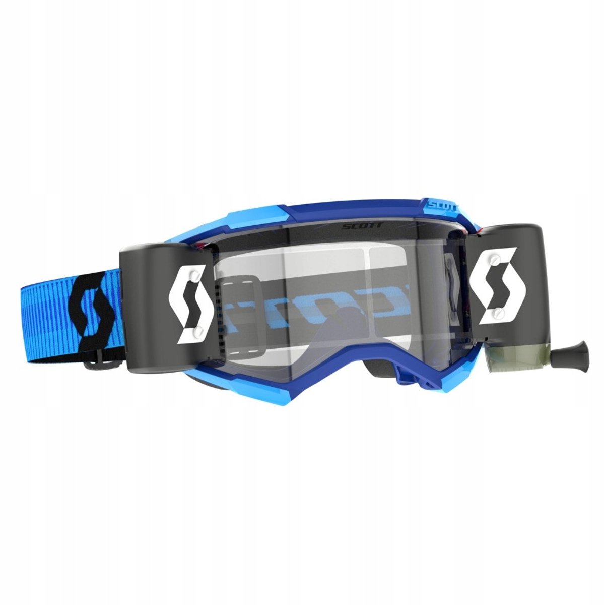 SCOTT Fury WFS Crossbril Blauw/Zwart - Ideaal voor Cross & Enduro