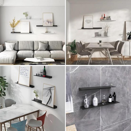 Wandrek Bemmel - zwart metaal - mangohout