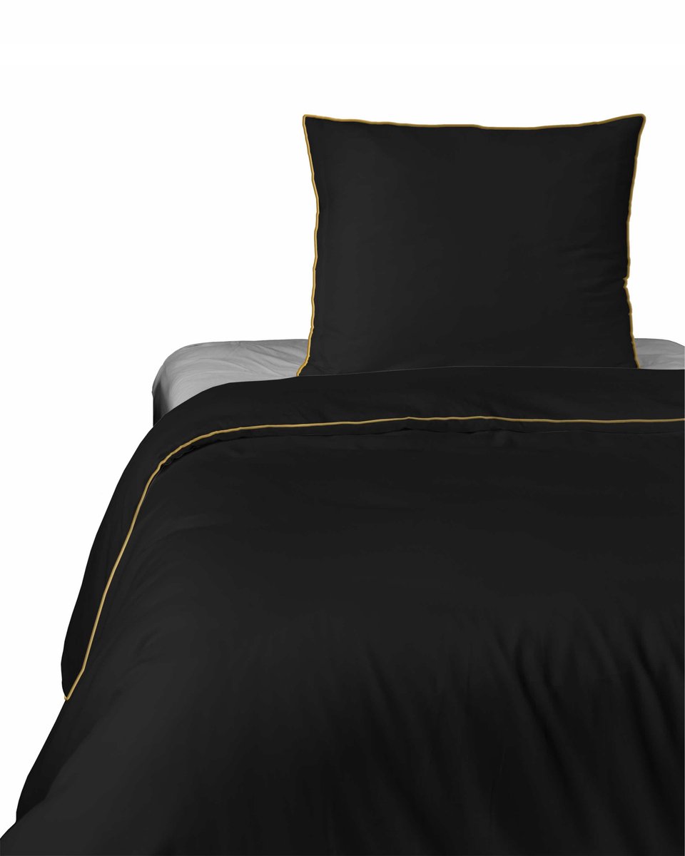 Luxe Makosatijn Beddengoed Kuart 140x200cm put bies - cadeau