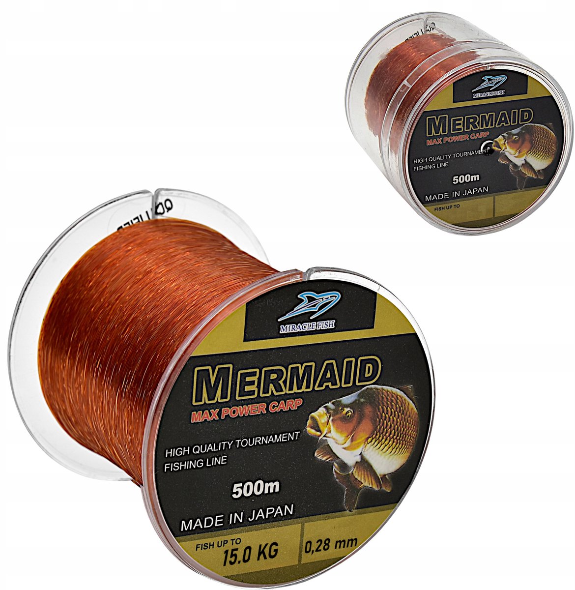 Miracle Fish Mermaid Max Power Carp Vislijn 0,28mm 15kg 500m Koper