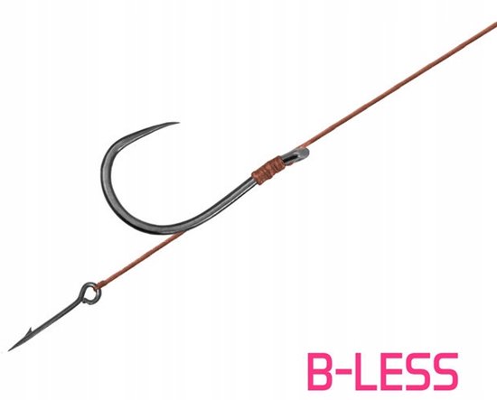 Delphin Method Haken met Wartel & Naald - 8cm - Maat 6 - Barbeloos van Delphin — afbeelding 3