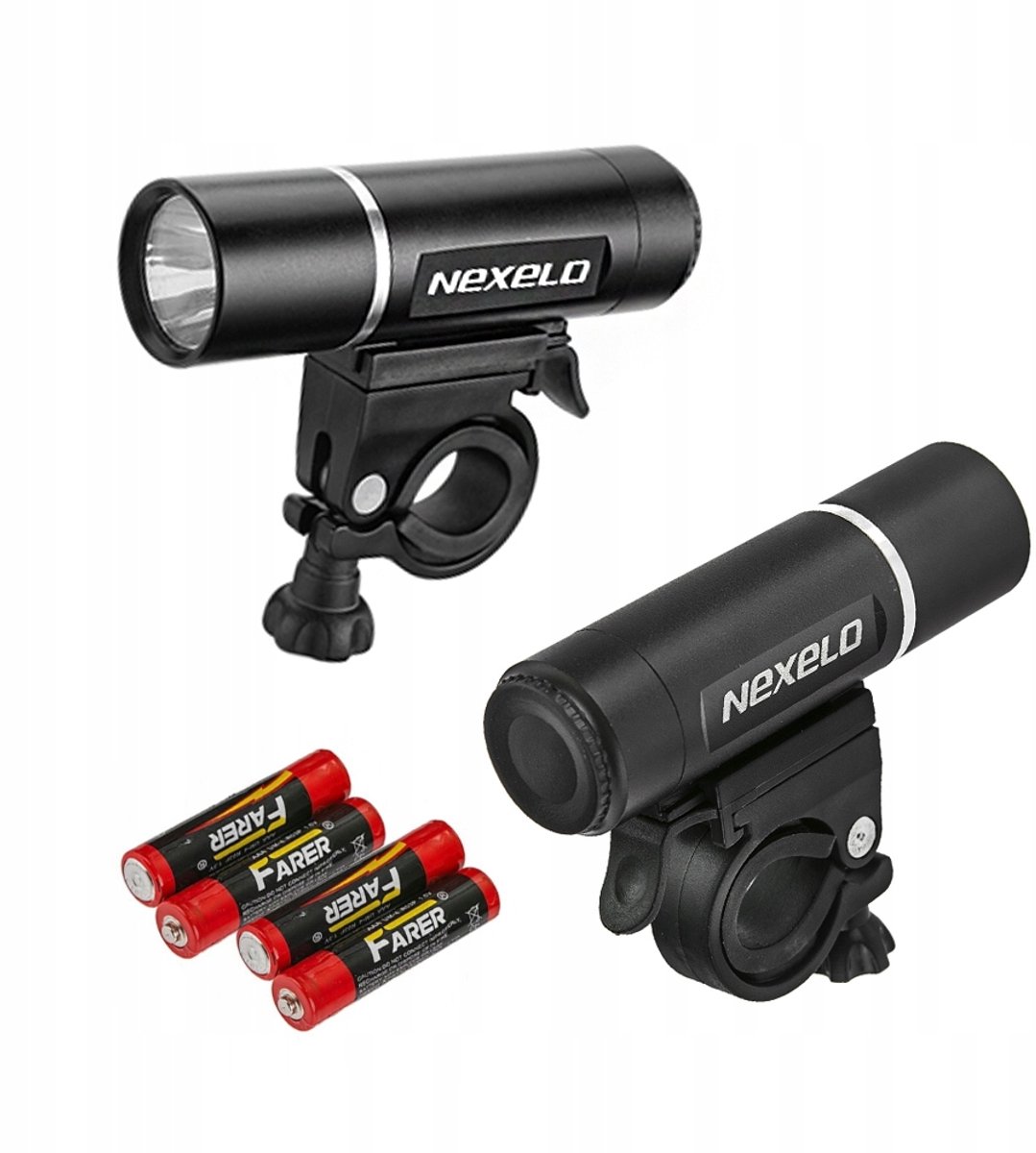 Nexelo Fietslamp Voor LED 3W Waterdicht - Inclusief Batterijen