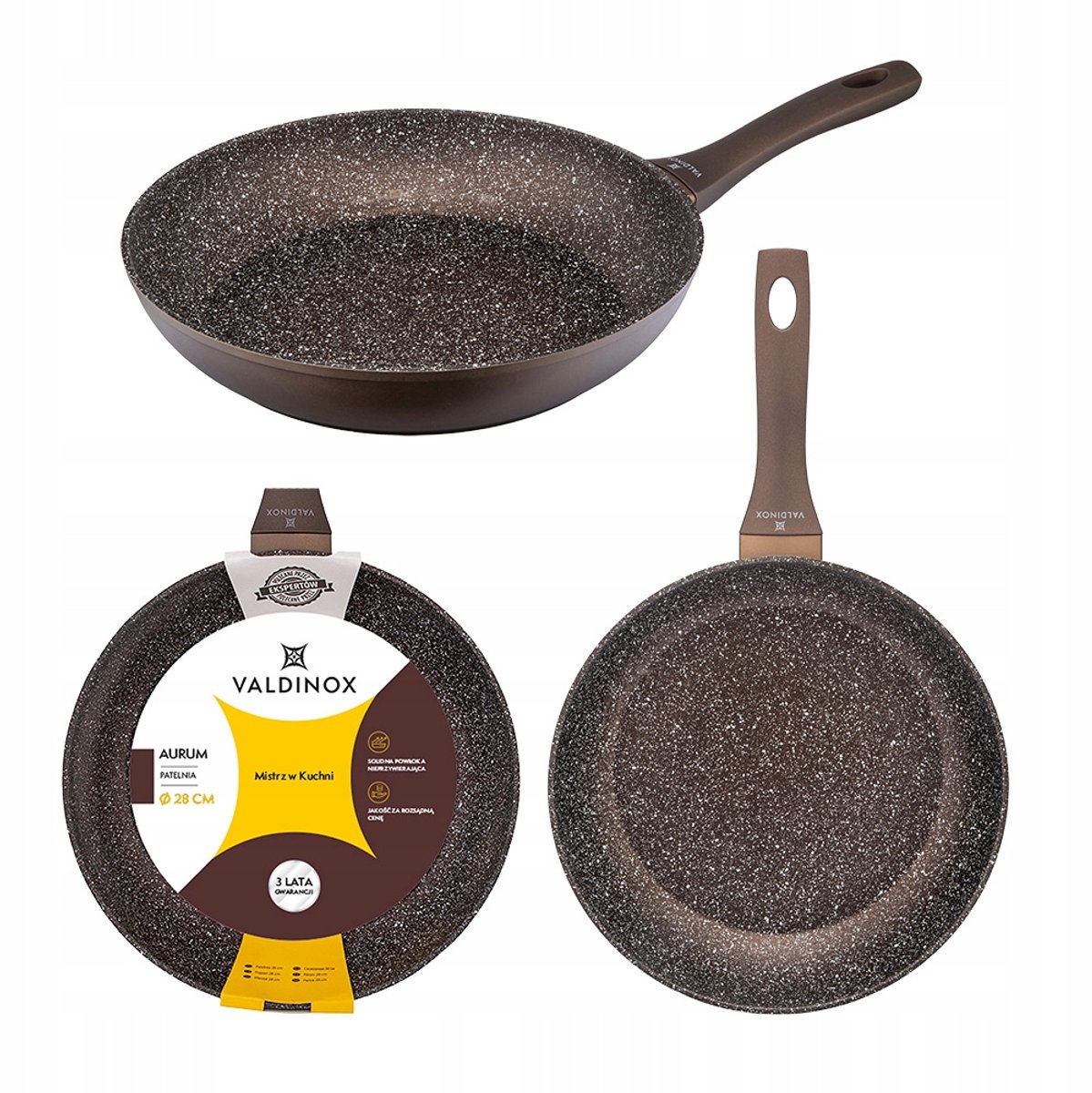 Valdinox Aurum Koekenpan 28 cm - Anti-aanbak, Inductie