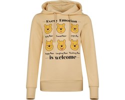 Winnie The Pooh Every Emotion is Welcome Dames Trui met capuchon - beige - M