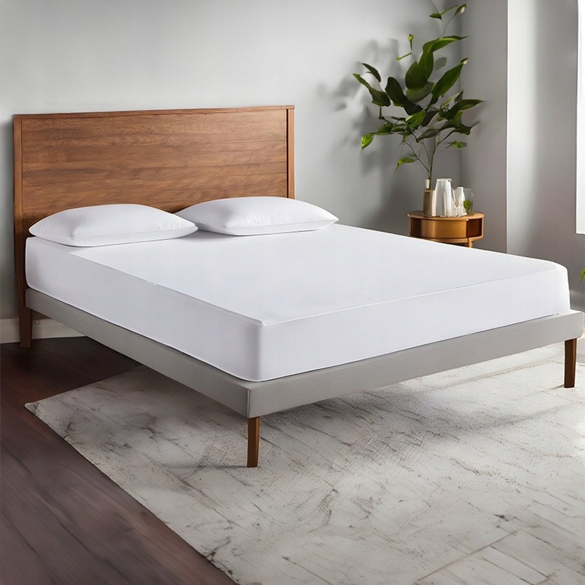 overdekte Matrashoes 120x200cm Tencel 3-laags - Broodmatras