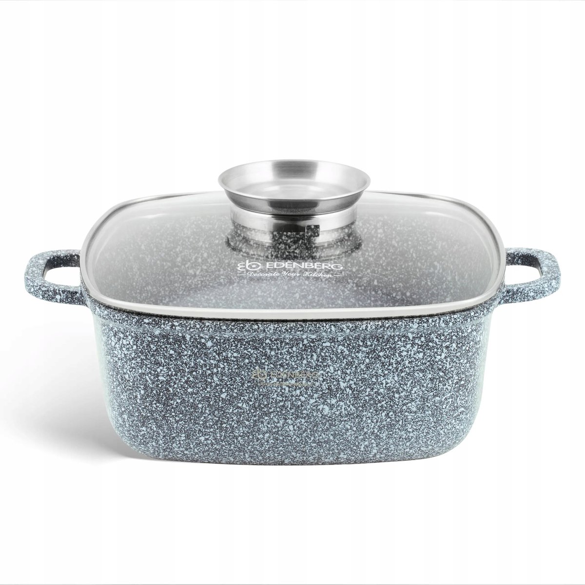Edenberg Kwadraten Pan 3.7L 22cm met Anti-aanbaklaag & Deksel
