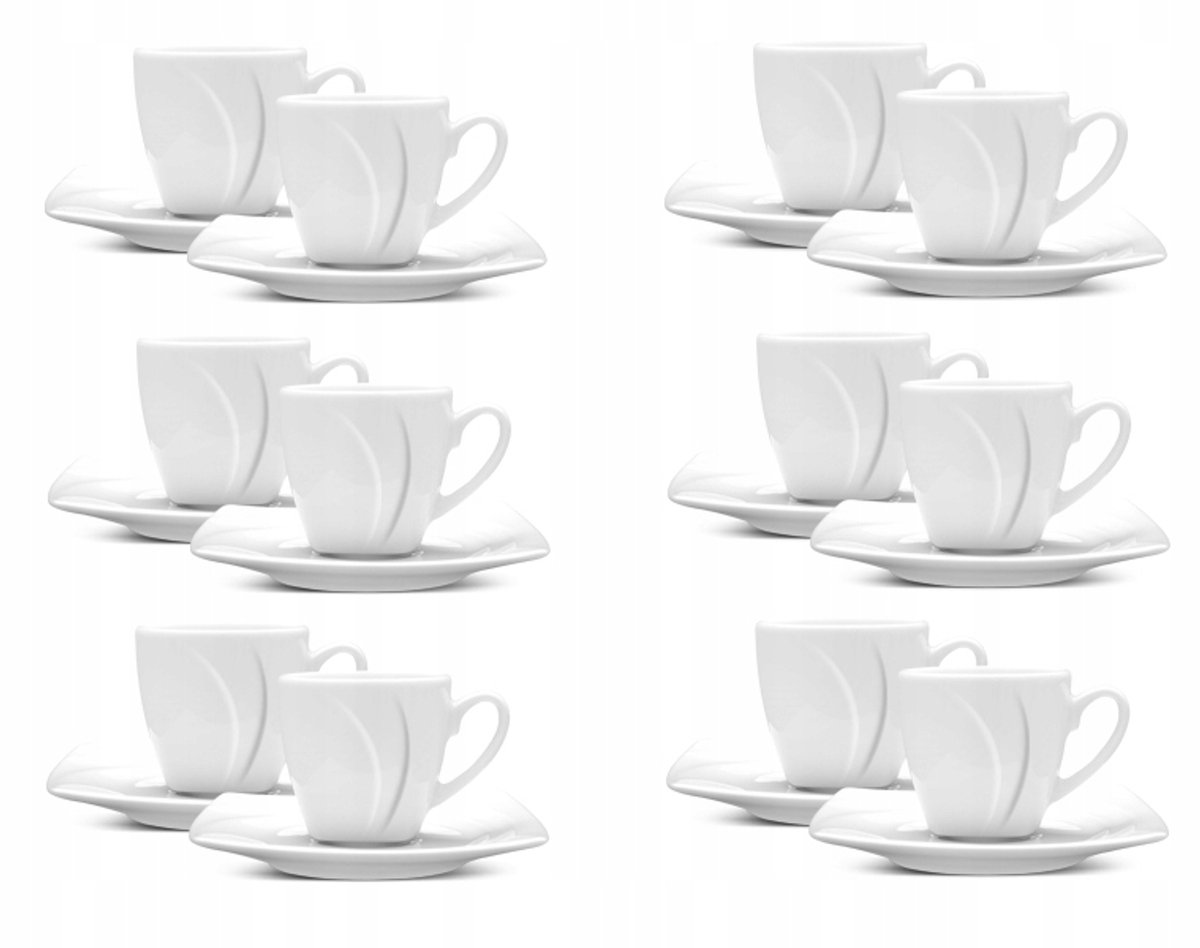 LUBIANA Celebration Espressodranken 90ml met Schotels (12 stuks)