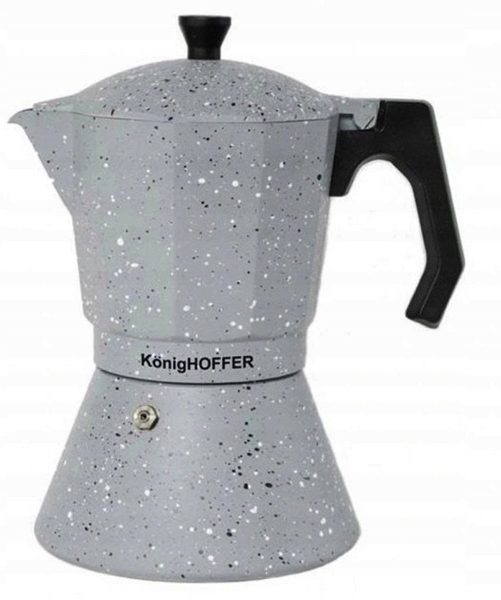 Koffiezetter 450ml 9 Kopjes - Aluminium, Geschikt voor Inductie