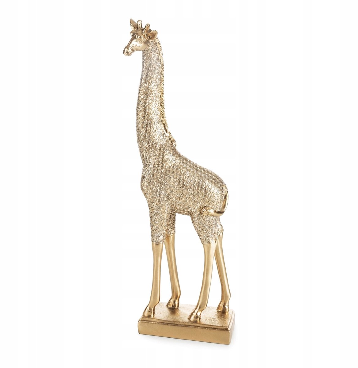 Gouden Decoratieve Giraffe Figuur 8x13x36 cm - Stijlvolle Woondecoratie