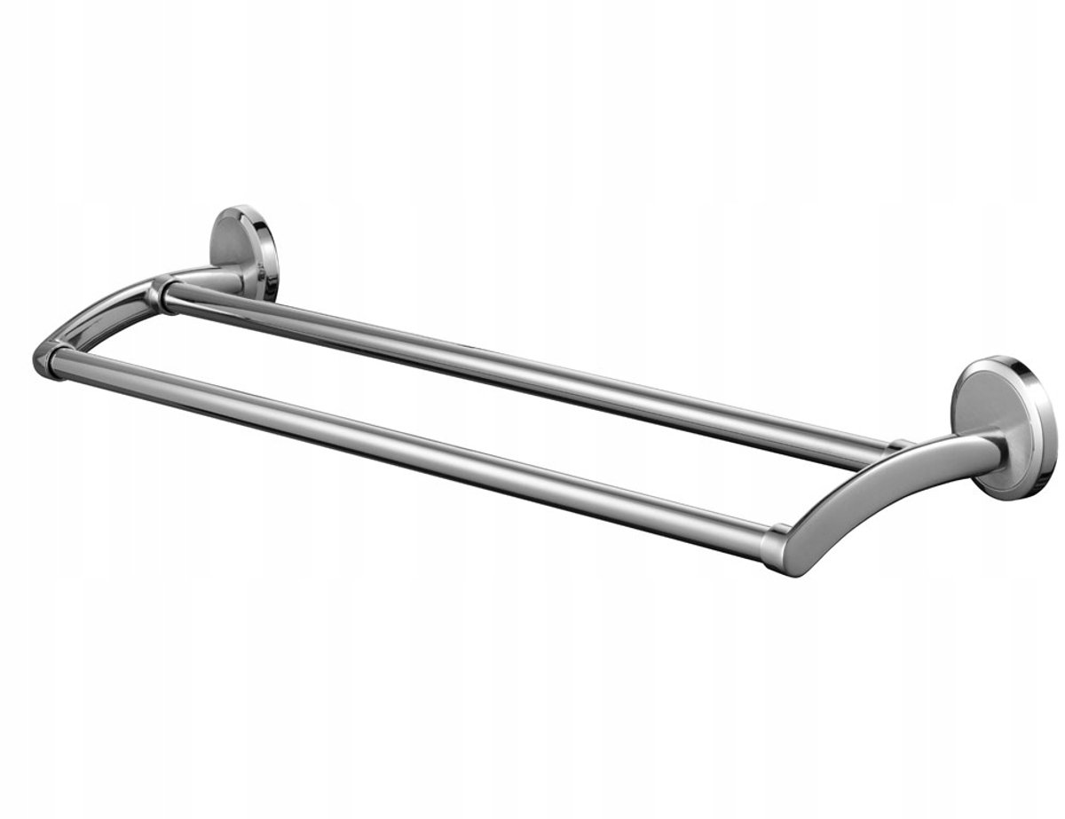 Bisk Sensation Dubbele Handdoekhaak 61cm Chroom/Nikkel