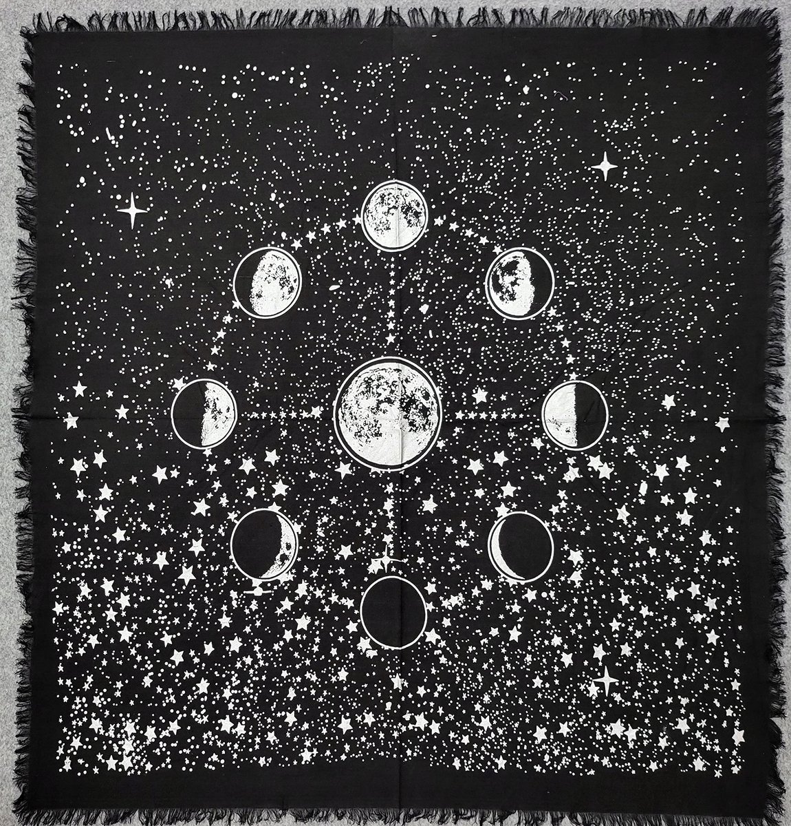 Merkloze Altaartafelkleed - Maancyclus Tarotdoek 91x91 cm
