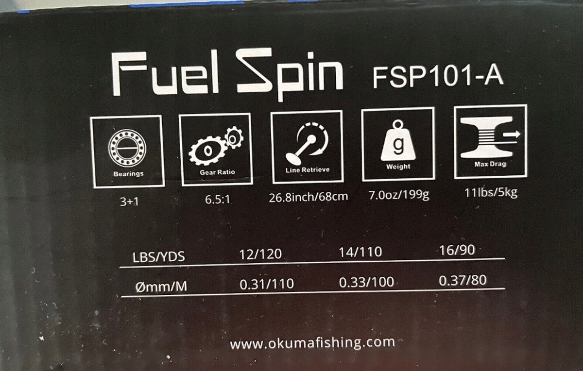 Okuma Fuel FSP-6000 Sterke Vissmolen voor Zwaar Vissen