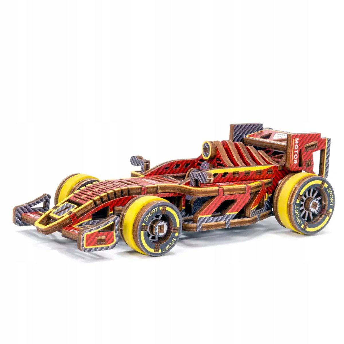Houten 3D Automodel Bolide - Mechanisch Bouwpakket Limited Edition