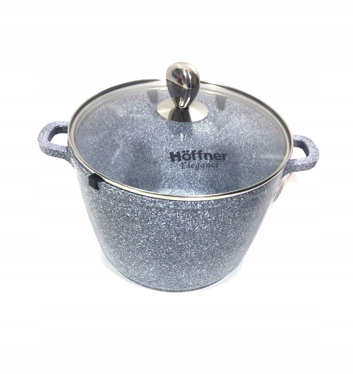 Hoffner Marmite Pot 6,5L - Granietgrijs, 24cm
