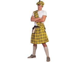 Gele Schotse kilts voor carnaval