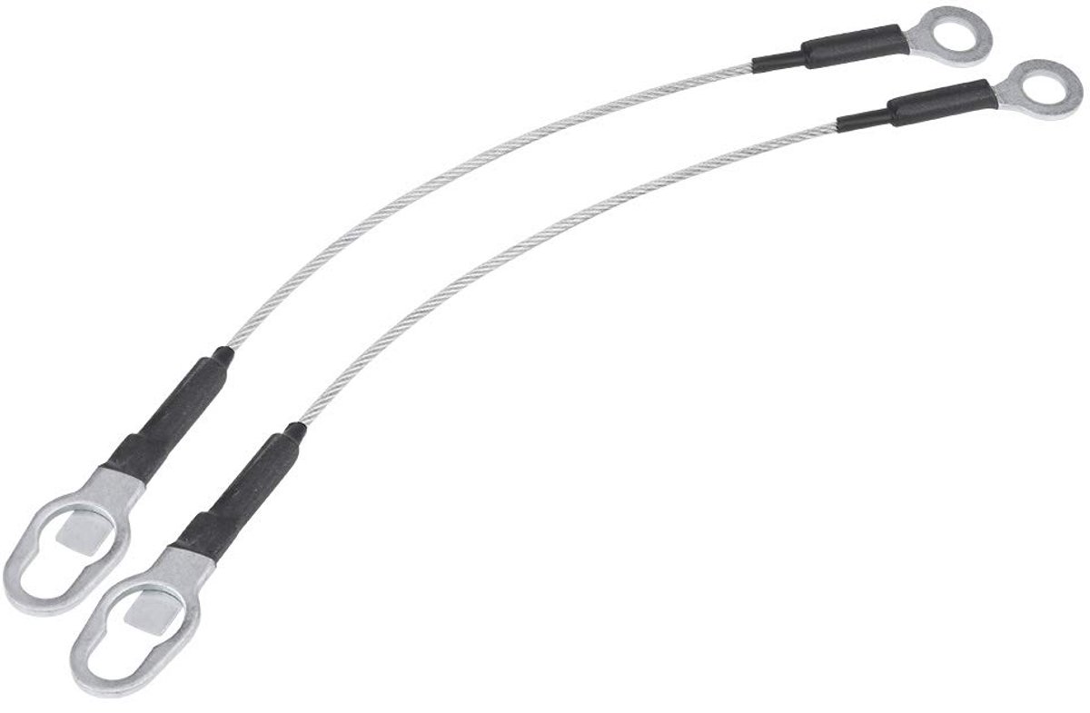 2Pcs Stainless steel Truck Tailgate Tail Gate Cables Pickup Truck Tailgate Support Cable Set 44cm /17in for 93-11 Andere accessoires