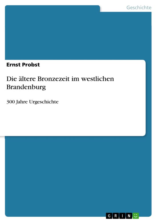 Die ältere Bronzezeit im westlichen Brandenburg - cover