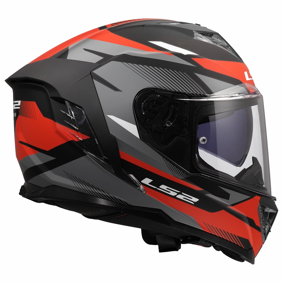 LS2 Helm Storm III Komai FF818 zwart / rood maat 3XL – foto 3