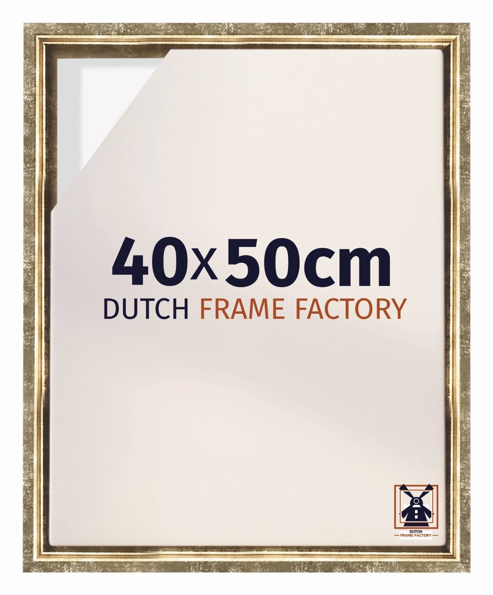 Dutch Frame Factory Baklijst 40x50 cm - Goud Antiek - Geschikt voor Canvasdoek - MDF Baklijst Lausanne