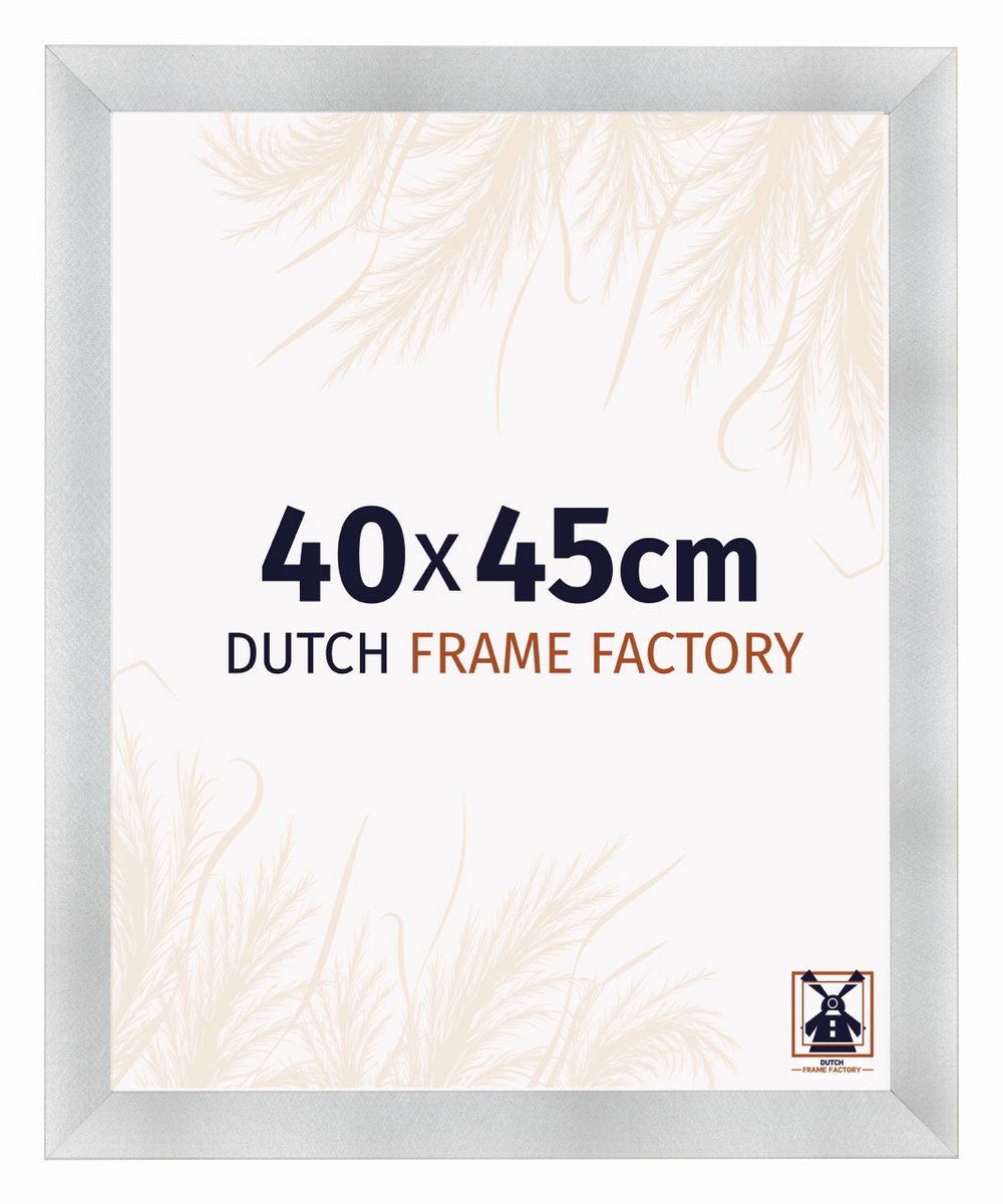Dutch Frame Factory Fotolijst 40x45 cm - MDF - Aluminium Geborsteld - Praag