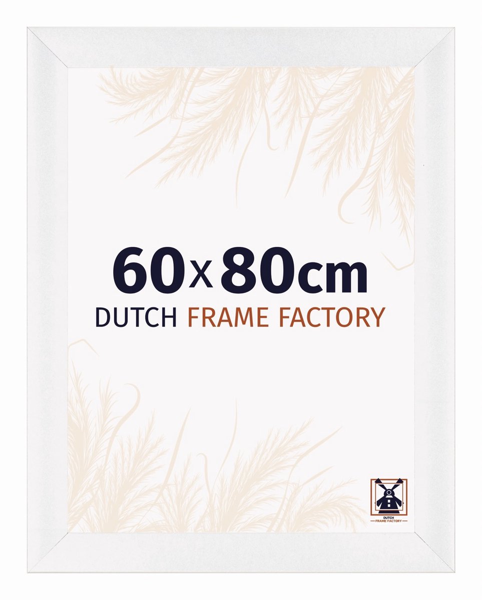 Dutch Frame Factory Fotolijst 60x80 cm - MDF - Wit Hoogglans - Praag
