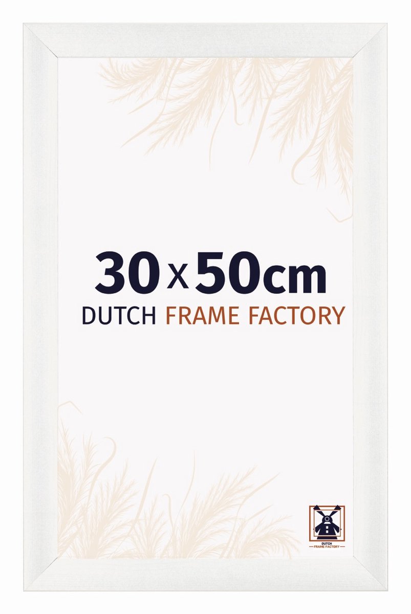 Dutch Frame Factory Fotolijst 30x50 cm - MDF - Wit Geveegd - Praag