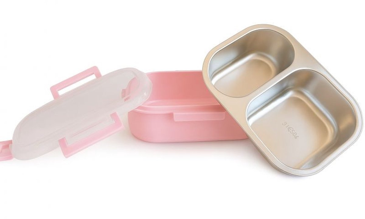 Thermos Lunchbox – RVS Voedselcontainer 800ml – 2 Compartimenten – Lekvrij