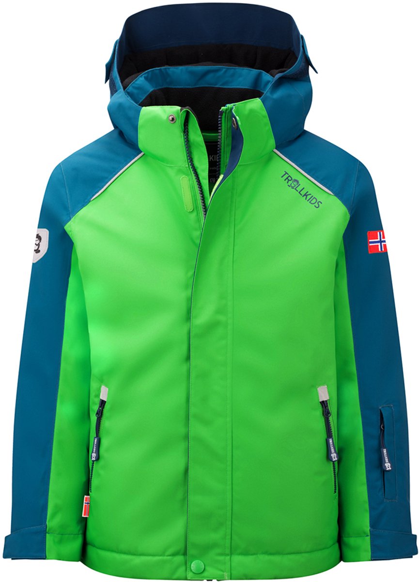 Trollkids Holmenkollen Pro Jas Groen 104 cm Jongen