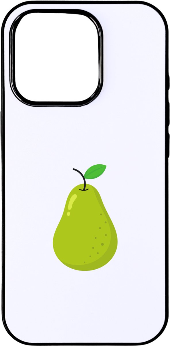 Hacebo® - Peren telefoonhoesje - Fruitschaal - fruit liefhebbers - telefoonhoesjes - Peer - vrucht - gezond eten - hoesje geschikt voor iPhone 16 Pro