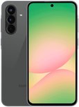 Samsung Galaxy A56 5G gris avec un dos brillant et un écran dégradé.