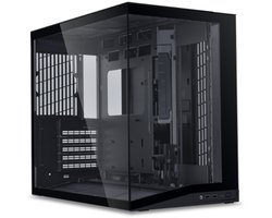 Lian Li O11 Dynamic Mini V2 Flow Zwart - ATX, M-ATX, Mini-ITX - Geen voeding - Gehard glas - USB/Audio - Zwart