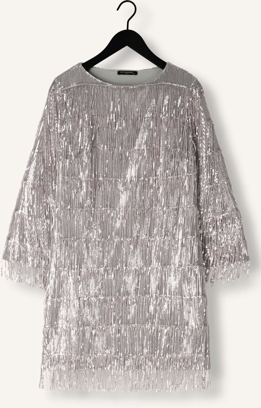 Ana Alcazar Pure Sequins Dress Dames - Jurk - Zilver - Maat 40