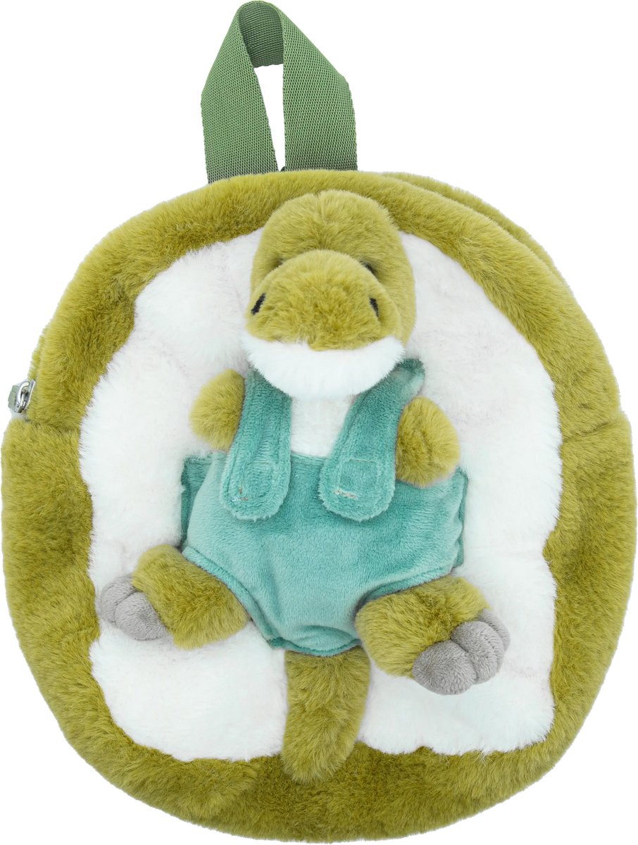 Cute since 1999 - Dinosauruspark - Groene Dinosaurus rugzak - Boekentas kleuter - Zachte rugtas meisjes en jongens - 25x21 cm