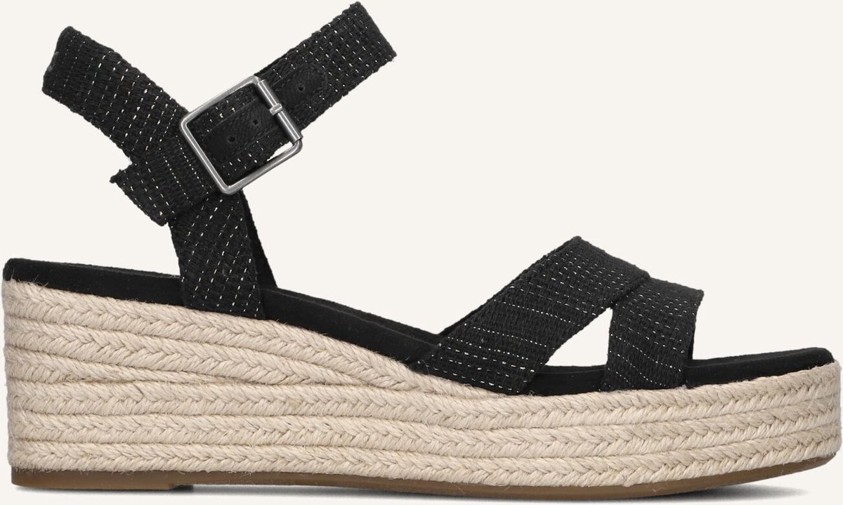 Toms Audrey Sandalen Met Sleehak Dames Zwart