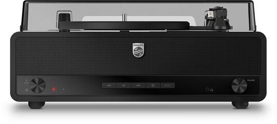 PHILIPS CENTURY RANGE - The Stevie - TAV3000B - All in One Platenspeler - Draaitafel met 3 snelheden - APP control - Basreflex - luidsprekers - Bluetooth 5.4 - Zwart