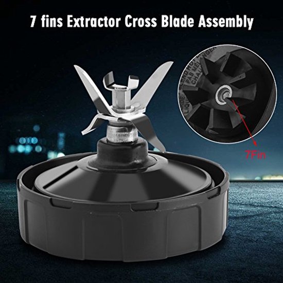 7 Fins Vervangende Extractor Blade 1000W 1500W Blender Juicer Extractor Vervangende onderdelen — afbeelding 2
