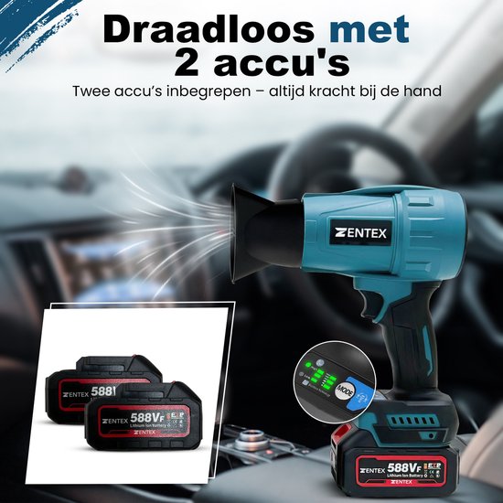 Zentex Turboblazer 3500W - Bladblazer - Stofblazer- Jet Blower - Turbo Fan - Luchtblazer - Air Duster - Waterblazer van Merkloos	 — afbeelding 5