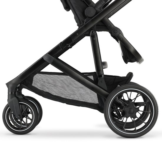 Deryan Evy V2 Kinderwagen - Duo Kinderwagen - Uitbreidbaar - Inclusief reiswieg - Zwart