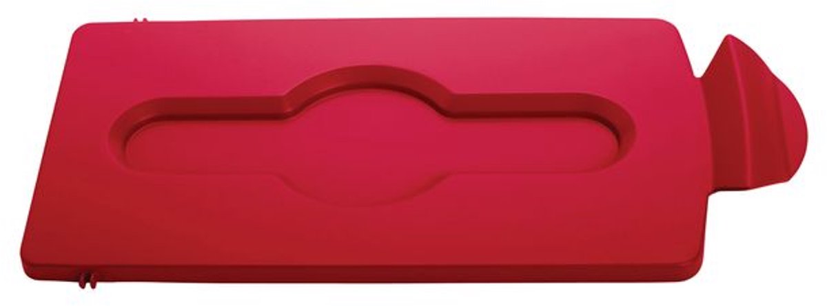 Deksel rubbermaid slim jim rs gesloten rood