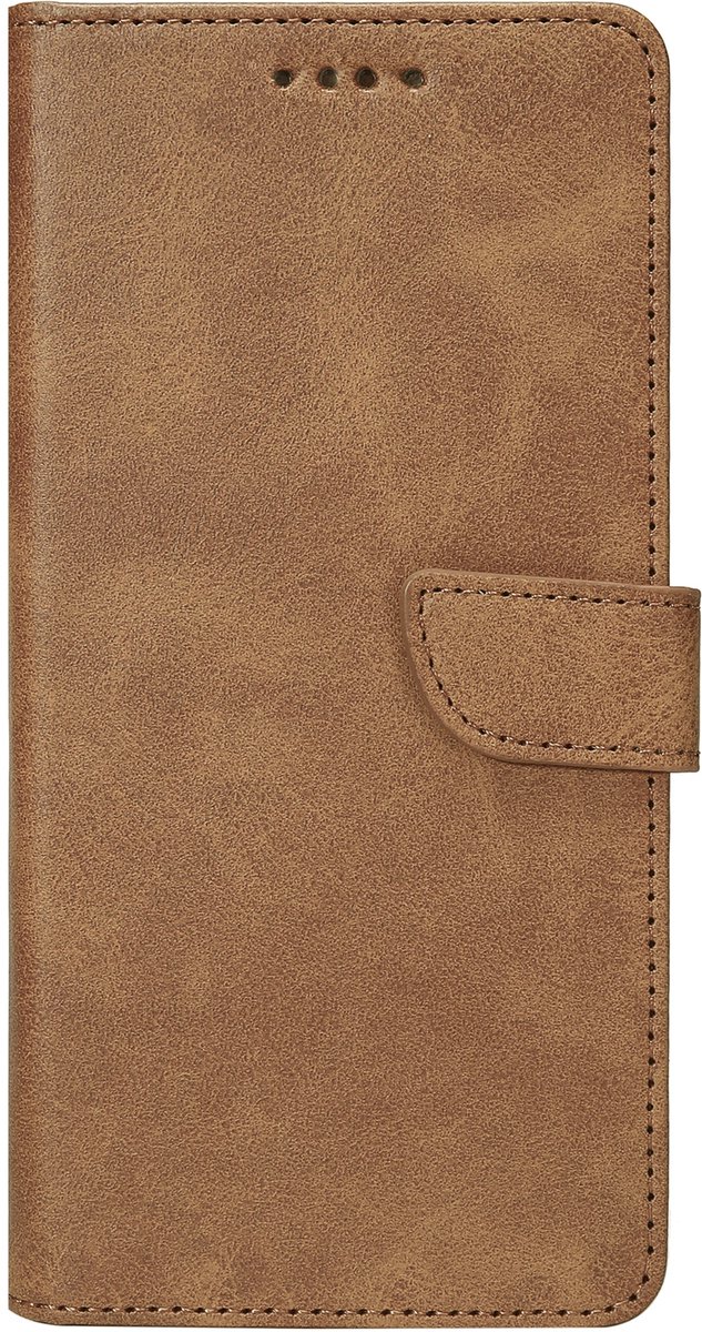 Rixus Bookcase For Apple iPhone 16 Pro Max Light Brown