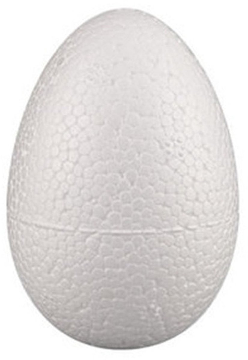 Piepschuim styropor eieren 12cm - 5 stuks