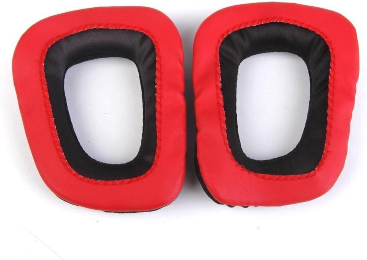 Allecto plus - Vervangende oorkussens voor koptelefoon - rood - comfortabel & duurzaam