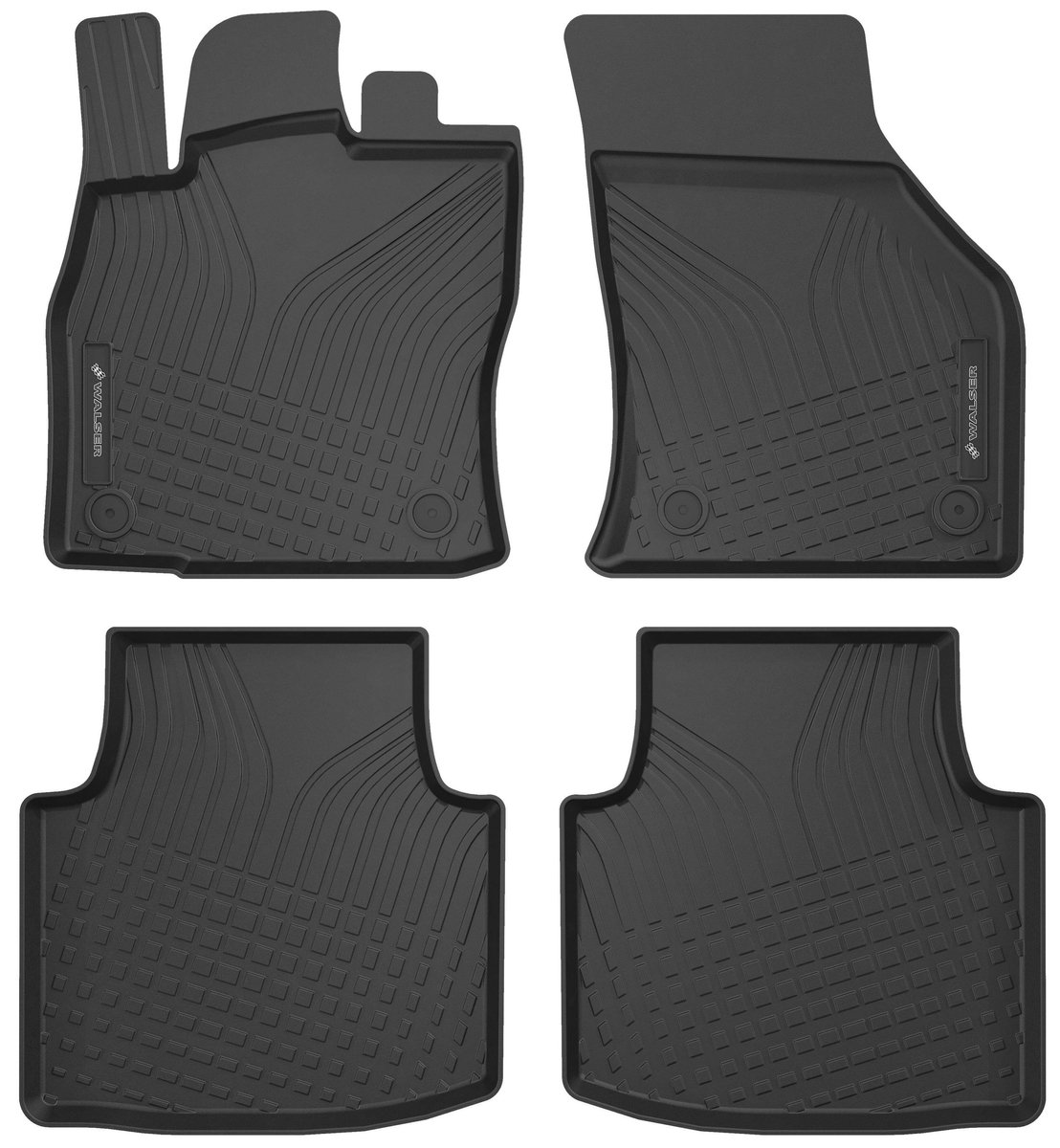 Walser Premium rubberen matten Roadmaster voor Skoda Superb III (3V3)/Superb III Kombi (3V5) 03/2015-2023