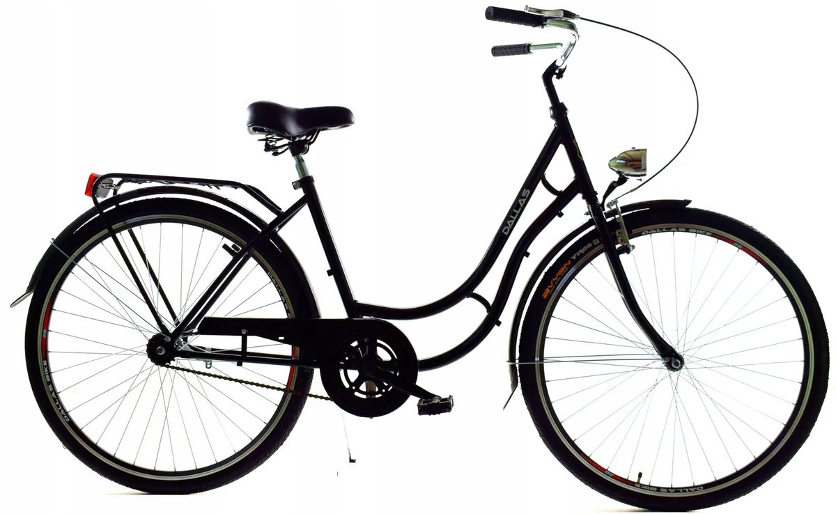 Dallas Bike Retro 28" Damesfiets - Zwart Stalen Frame