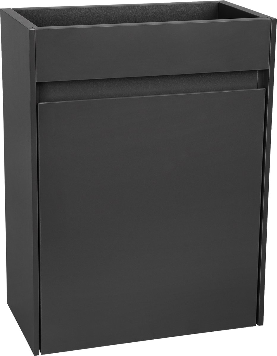 Differnz Hura L meubel - links/rechts - knock down - FSCÃ‚Â® - 40 cm - antraciet