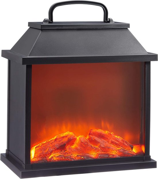 Led Flame Effect Open Fireplace Light, Retro Wind Lamp Simulation Open Fireplace Light, Open Fireplace Lantern Luminous Firewood Night Light Creative Decoration For Home Bar Room 4 pcs