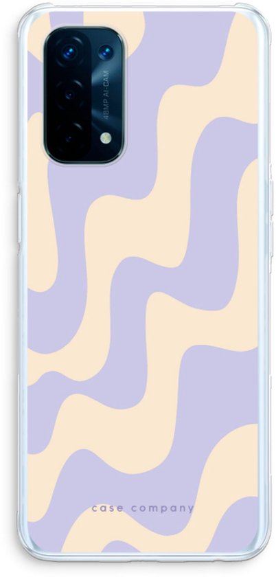 Case Company® - Étui compatible Oppo A74 5G - Flow - Housse Souple Téléphone - Protection sur Tous les Côtés et Bord d'Écran