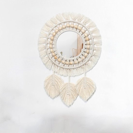 Eveline ronde spiegel met gouden lijst - 40 cm