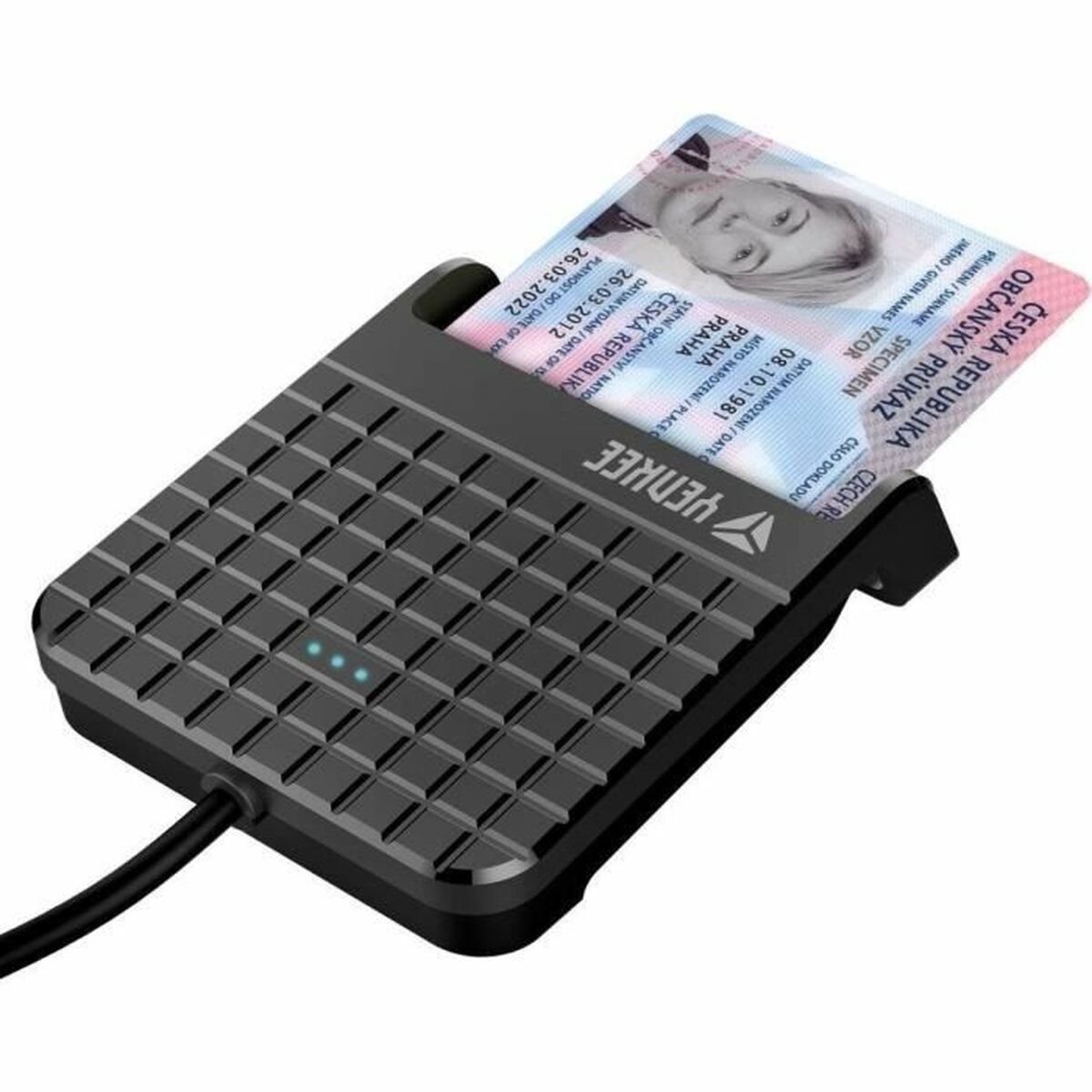 Kaartlezer Extern Yenkee YCR 101 Zwart